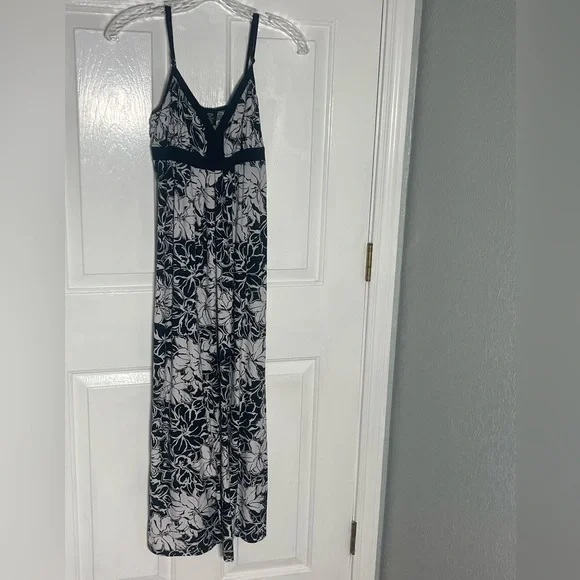 apt 9 black and white dress Apt. 9 Women's XL Black & White Floral Geometric Sundress w/ Waist Tie
